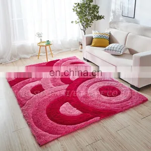High Quality Fashionable Polyester 3D Shaggy Rug New Design thumbnail-1
