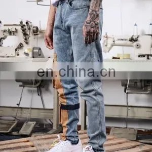 DiZNEW Oem Service High Street Fashion Scratch Denim Mens Cargo Jeans thumbnail-5