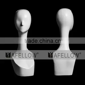 Fiberglass Head Model Abstract Head Mannequin Model Adults Women Display Hair Mannequins H1106 thumbnail-4