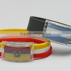 New Fashion Men Punk Charm Bracelet Silicone Bangle Sports Casual Wristband Birthday Gift thumbnail-1
