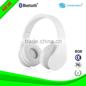 White Headset With 4 in 1 FM/MP3/Bluetooth/Wired Function thumbnail-1