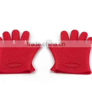 Silicone Heat-resistant Grilling Oven Baking Gloves thumbnail-1
