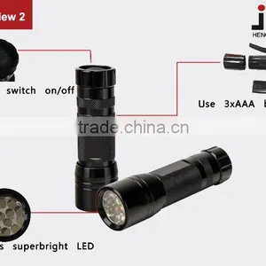 JAK HF1207 12 LED Aluminium Flashlight thumbnail-3