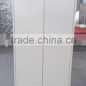 (DL-W1) Two Swing Door Grey Steel Wardrobes thumbnail-3