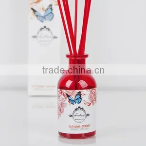Air Freshener Home Fragrance Aroma Reed Diffuser With Beautiful Red Glass Bottle SA-2255 thumbnail-1
