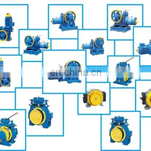 Horizontal or Vertical Type Elevator Geared Traction Machine thumbnail-4