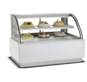 Kitchen Equipment Counter Food Cube Shape Display Warmer Glass Cake Showcase Square Warming Cabinet thumbnail-1