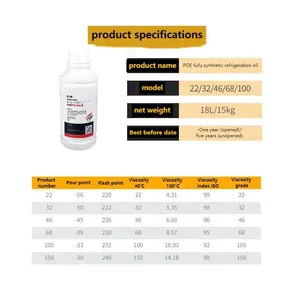 Fully Synthetic POE Refrigeration Oil 400ML 24 thumbnail-2
