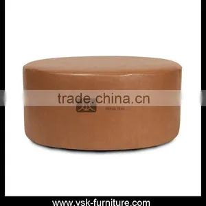 OT-112 Brown Color Micro Fibre Leather Pouf thumbnail-1