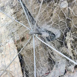 HR20 HR30 HR50 HR100 Rock Barrier Netting Custom-Sized Steel Wire Netting for Mountain Road Safety thumbnail-3