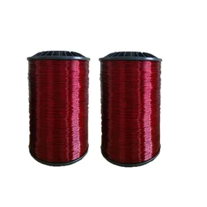 Factory Supplied 200 Class Round Aluminum Electrical Wires Flat Magnet Wire With Enameled Aluminum for Motor Transformer thumbnail-5