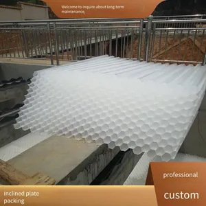 Polypropylene Hexagonal Inclined Tube Packing for Sediment and Sand Removal in Waterworks, φ80, Made of Brand - New Materials, Welding Service Available thumbnail-5