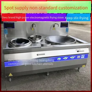 Large Commercial Induction Cooker, Deru 800 Large Pot With Stir-fry Stove, Large Electric Cooking Stove for a Thousand-person Canteen, Can Make Soybean Milk thumbnail-1