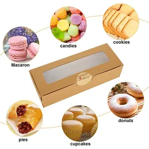 Kraft Paper Macaron Paper Packaging Box With Window thumbnail-2