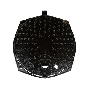 Iron 40 Tons Loading Capacity EN124 500*600 Single Double Seal Durable Square Triangular Manhole Covers for Parking Safety thumbnail-6