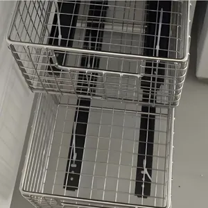 304 Stainless Steel Wire Basket 0.5mm Wire Diameter 2mm Mesh Opening 100x200mm for Filtration thumbnail-2