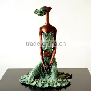 Bronze Statue Of Abstract Figure Women Elaborate Sculpture Small Home Decorative Sculpture thumbnail-2