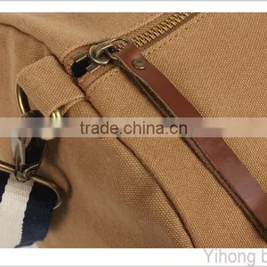 Simple Canvas Leather Duffle Bag thumbnail-6