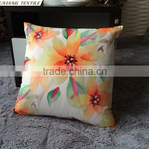 Digital Print Flowers Pillow Cushion thumbnail-3