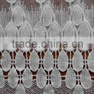 2016 Lace Accessory Hot Embroidery Full Lace With Flower Milk Silk Lace Fabric thumbnail-4