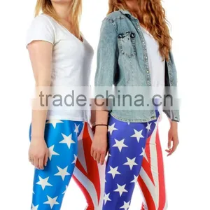 2015 Ladies Stretch Sexy Tight American Flag Print Legging for Women thumbnail-5