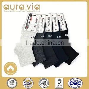 New Arrival Custom Design Classic Color Bulk 100% Pure Cotton Socks thumbnail-3