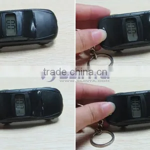 Car Style Keychain Digital LCD Compass Tyre Pressure Meter thumbnail-2