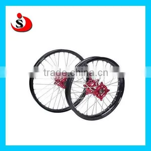 Motorcycle Assembly Wheels For CRF250&450 With Red Hub And Black Rims Quality Choice thumbnail-1