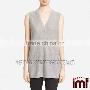 Lady Cashmere Tank Top Design For Women thumbnail-1