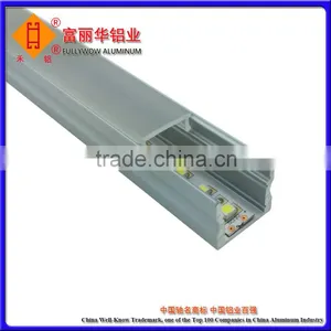 Silver Anodized, Black Anodized, Champagne Anodized Aluminum Extrusion Profile for LED Manufactured With Customized Drawings thumbnail-6