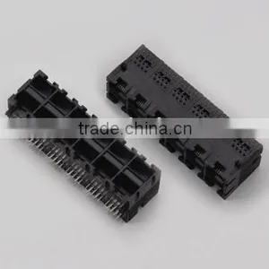 2*6 Port RJ45 Network PCB Jack Without Shield thumbnail-1