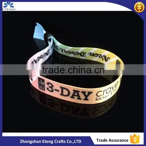 Hot Selling Sublimation Woven Fabric Competition Wristband thumbnail-1