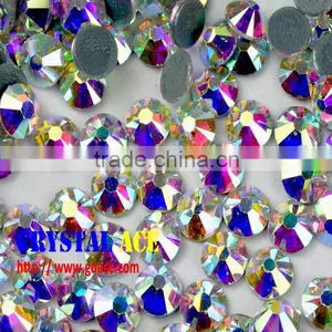 China Wholesale 14 Cuts 2058 Crystal AB Hot-fix Rhinestone, Iron-on Crystal Rhinestone for Garment thumbnail-2
