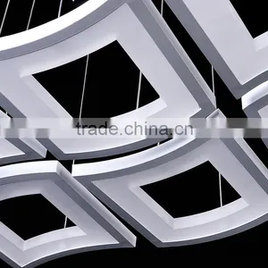 Modern Metal Pendant Lamp Acrylic Square Pendant Lamp thumbnail-4