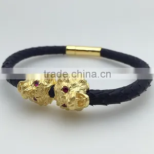 Lion Head Bangle Bracelet,stainless Steel Bangle Wholesale thumbnail-3