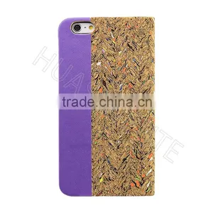 Stylish Natural Real Wood Flip Leather Case For IPhone6/6S thumbnail-2