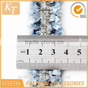 Lovely Design Tassel Lace Trim With Blue Color thumbnail-3