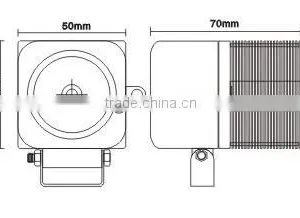 10W IP67 Round Flood LED Rally Car/UTV/Jeep/Truck/ATV Off Road Work Light Lamp thumbnail-3