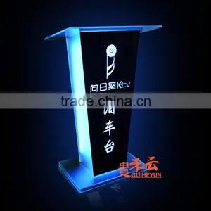 Acrylic Night Bar Acrylic LED Table Designs, Night Club dj Facade, Night Bar Booth thumbnail-1