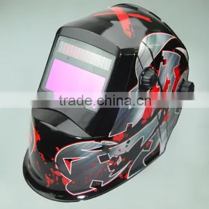 Self Darkening Big Viewing Mig Welding Hood thumbnail-1