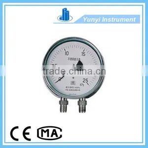 4''(100mm) Stainless Steel Differential Pressure Gauge thumbnail-1