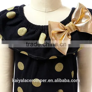 Wholesale Latest Newborn Baby Gir Baby Toddler Clothing Black Cotton Baby Romper for Infant Toddler Wear thumbnail-4