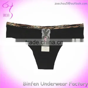Laser Cut Leopard Print Waist Mini G-string Sexy Panties thumbnail-1