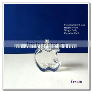 Apple Shaped Perfume Glass Bottle thumbnail-1