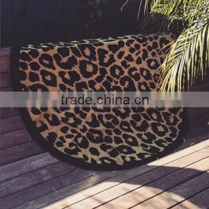 Leopard Printed Turkish Towel With Tassel Fringe for Europe Market thumbnail-1