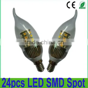 High Lumen LED Candelabra Dimmable 5W 6W thumbnail-1