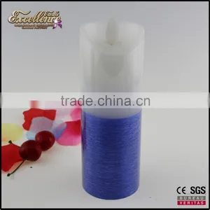 Battery Powered Candles in White-and-purple LED Candle Lamp thumbnail-1