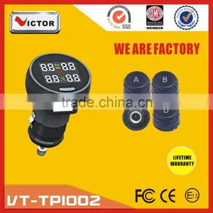 Wireless Car Tpms With Accurate Data Display on LCD Screen thumbnail-1