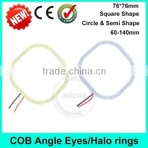 Hottest ! Square Shape Circle or Semi Circle 12V High Quality COB Angle Eyes Lighting for Car Headlight thumbnail-2