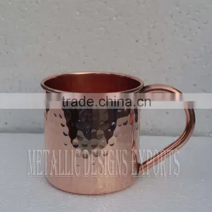 100% Copper Moscow Mule Hammered Mug thumbnail-1